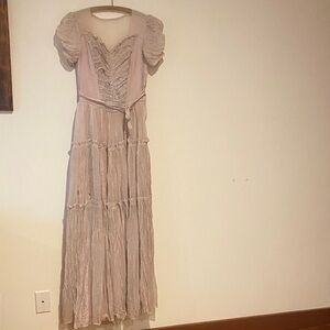 Antique, Edwardian silk chiffon maxi dress